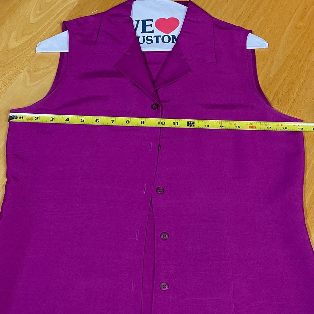 Sleeveless silk top - Picture 5 of 5